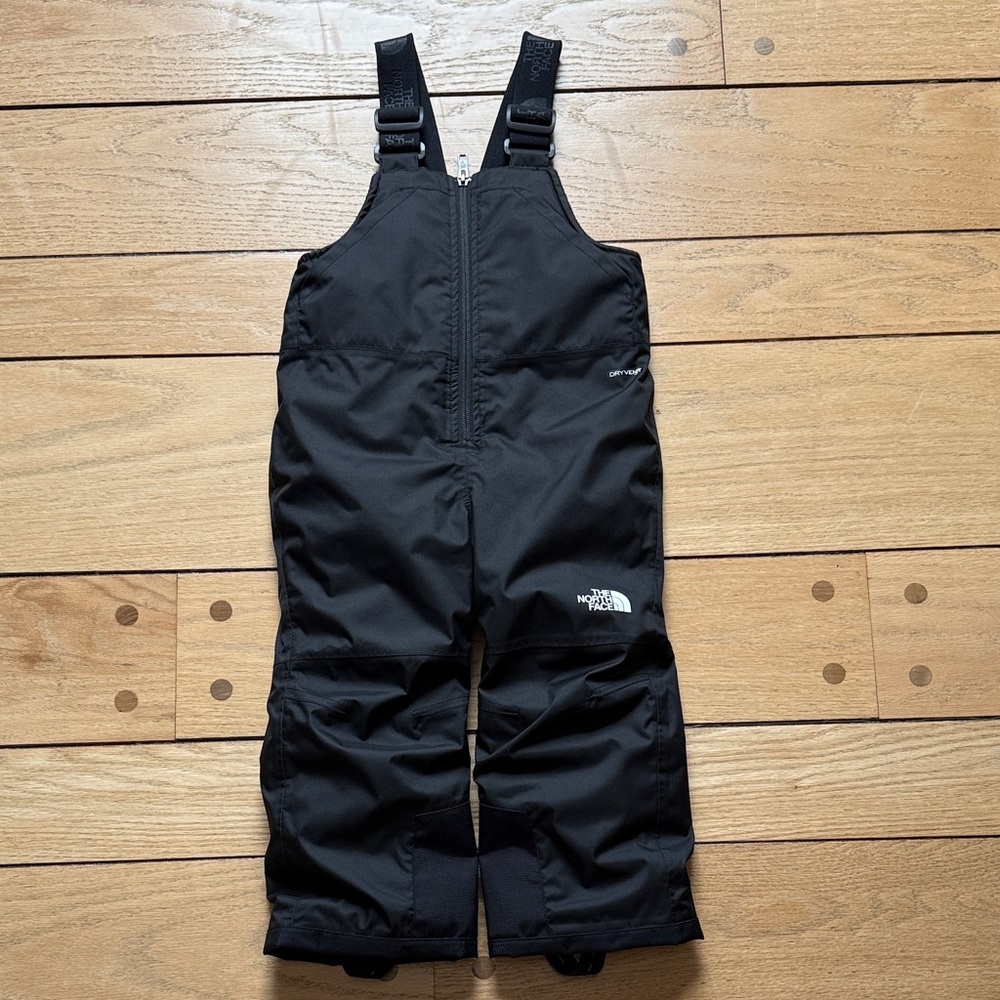The North Face Black Kids Snow Overalls Bibs